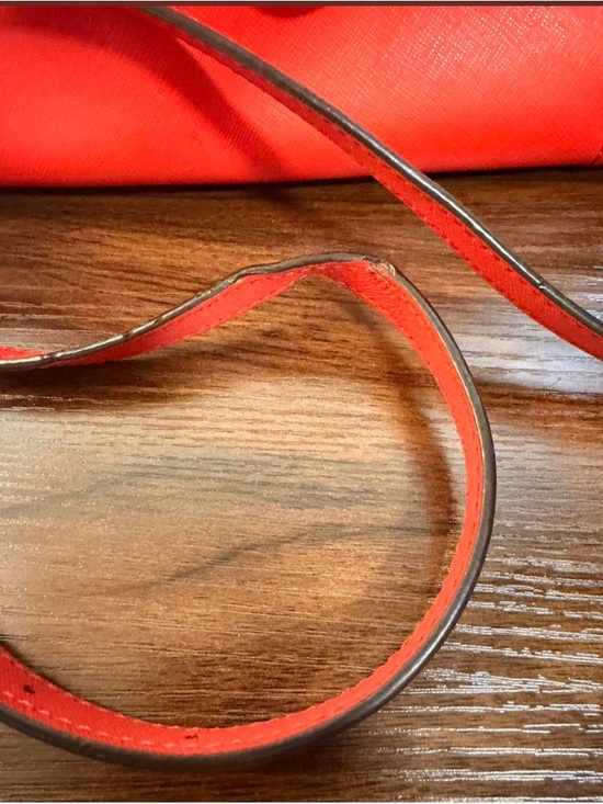 Michael Kors Red Saffiano Satchel with Gold Hardware - Picture 2 of 8